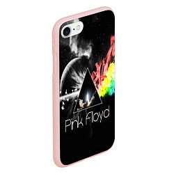 Чехол iPhone 7/8 матовый PINK FLOYD, цвет: 3D-светло-розовый — фото 2