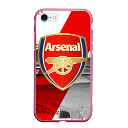 Чехол iPhone 7/8 матовый Arsenal, цвет: 3D-малиновый