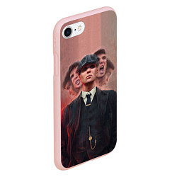 Чехол iPhone 7/8 матовый Томас Шелби Peaky Blinders, цвет: 3D-светло-розовый — фото 2