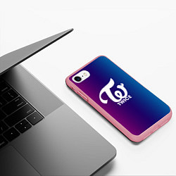 Чехол iPhone 7/8 матовый TWICE, цвет: 3D-баблгам — фото 2