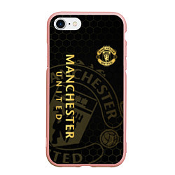 Чехол iPhone 7/8 матовый Манчестер Юнайтед - team coat of arms
