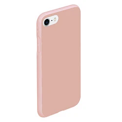 Чехол iPhone 7/8 матовый Без дизайна, цвет: 3D-светло-розовый — фото 2
