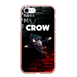 Чехол iPhone 7/8 матовый BRAWL STARS CROW