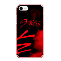 Чехол iPhone 7/8 матовый Stray Kids, цвет: 3D-светло-розовый