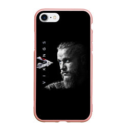 Чехол iPhone 7/8 матовый Vikings, цвет: 3D-светло-розовый