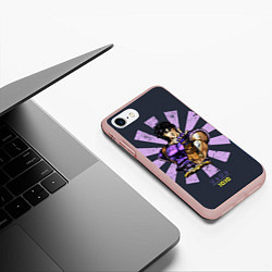 Чехол iPhone 7/8 матовый JoJo Bizarre Adventure, цвет: 3D-светло-розовый — фото 2