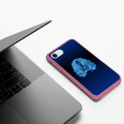 Чехол iPhone 7/8 матовый Знаки Зодиака Дева, цвет: 3D-малиновый — фото 2