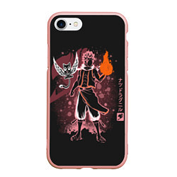 Чехол iPhone 7/8 матовый Fairy Tail, цвет: 3D-светло-розовый