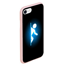 Чехол iPhone 7/8 матовый Portal, цвет: 3D-светло-розовый — фото 2