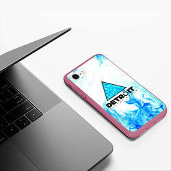 Чехол iPhone 7/8 матовый DETROIT BECOME HUMAN, цвет: 3D-малиновый — фото 2