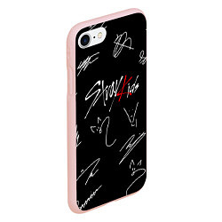 Чехол iPhone 7/8 матовый STRAY KIDS, цвет: 3D-светло-розовый — фото 2