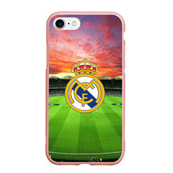 Чехол iPhone 7/8 матовый FC Real Madrid