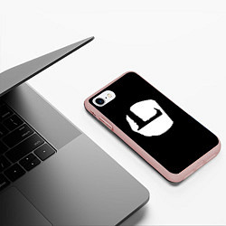 Чехол iPhone 7/8 матовый Louna, цвет: 3D-светло-розовый — фото 2