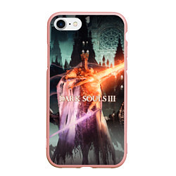 Чехол iPhone 7/8 матовый Dark Souls 3 Pontiff Sulyvahn, цвет: 3D-светло-розовый