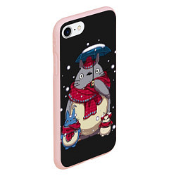 Чехол iPhone 7/8 матовый My Neighbor Totoro, цвет: 3D-светло-розовый — фото 2
