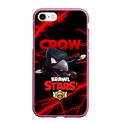 Чехол iPhone 7/8 матовый BRAWL STARS CROW