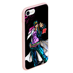 Чехол iPhone 7/8 матовый JOJOS BIZARRE ADVENTURE, цвет: 3D-светло-розовый — фото 2