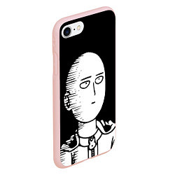 Чехол iPhone 7/8 матовый ONE-PUNCH MAN, цвет: 3D-светло-розовый — фото 2