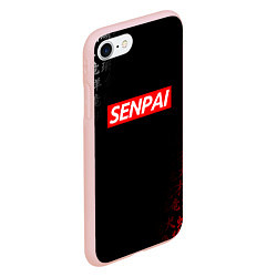 Чехол iPhone 7/8 матовый СЕМПАЙ - SENPAI, цвет: 3D-светло-розовый — фото 2