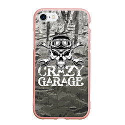 Чехол iPhone 7/8 матовый Crazy garage