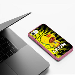 Чехол iPhone 7/8 матовый Brawl Stars SALLY LEON, цвет: 3D-малиновый — фото 2