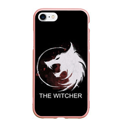 Чехол iPhone 7/8 матовый The Witcher, цвет: 3D-светло-розовый