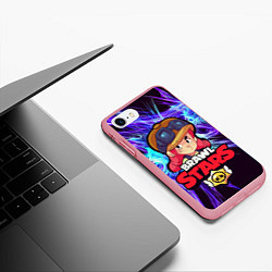 Чехол iPhone 7/8 матовый Brawl Stars - Jessie, цвет: 3D-баблгам — фото 2