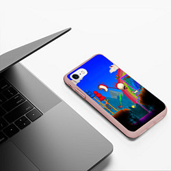 Чехол iPhone 7/8 матовый TERRARIA GAME, цвет: 3D-светло-розовый — фото 2