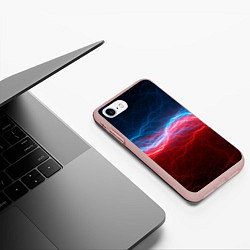Чехол iPhone 7/8 матовый Огонь и лёд, цвет: 3D-светло-розовый — фото 2