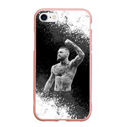 Чехол iPhone 7/8 матовый Conor McGregor, цвет: 3D-светло-розовый