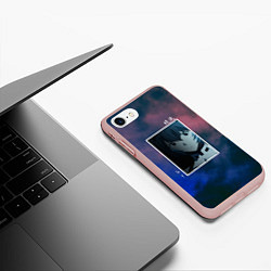 Чехол iPhone 7/8 матовый Первое дитя, цвет: 3D-светло-розовый — фото 2