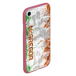Чехол iPhone 7/8 матовый Конор МакГрегор, цвет: 3D-малиновый — фото 2