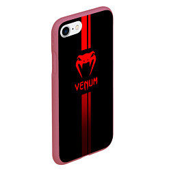 Чехол iPhone 7/8 матовый Venum, цвет: 3D-малиновый — фото 2