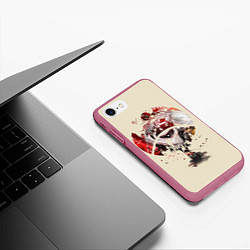 Чехол iPhone 7/8 матовый Tokyo Ghoul, цвет: 3D-малиновый — фото 2
