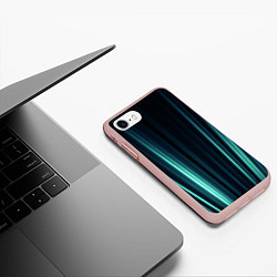 Чехол iPhone 7/8 матовый Текстура, цвет: 3D-светло-розовый — фото 2