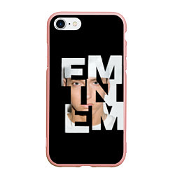 Чехол iPhone 7/8 матовый Eminem, цвет: 3D-светло-розовый