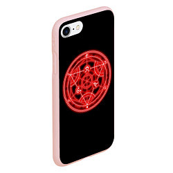 Чехол iPhone 7/8 матовый Стальной алхимик, цвет: 3D-светло-розовый — фото 2