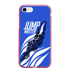 Чехол iPhone 7/8 матовый Jump master, цвет: 3D-малиновый