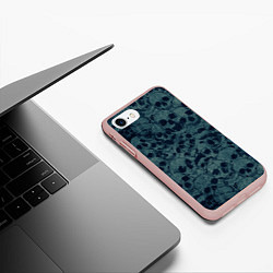 Чехол iPhone 7/8 матовый Skull, цвет: 3D-светло-розовый — фото 2