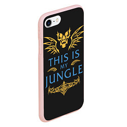 Чехол iPhone 7/8 матовый This is my Jungle, цвет: 3D-светло-розовый — фото 2