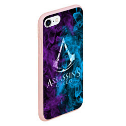 Чехол iPhone 7/8 матовый Assassin's Creed, цвет: 3D-светло-розовый — фото 2