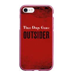 Чехол iPhone 7/8 матовый Three days grace Outsider, цвет: 3D-малиновый