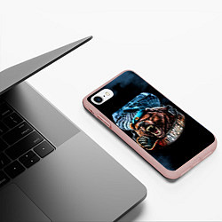 Чехол iPhone 7/8 матовый Никто кроме нас, цвет: 3D-светло-розовый — фото 2