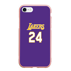 Чехол iPhone 7/8 матовый Los Angeles Lakers Kobe Brya