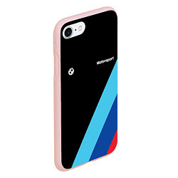 Чехол iPhone 7/8 матовый БМВ Мотоспорт, цвет: 3D-светло-розовый — фото 2