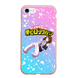 Чехол iPhone 7/8 матовый MY HERO ACADEMIA, цвет: 3D-светло-розовый
