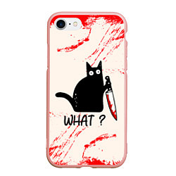 Чехол iPhone 7/8 матовый What cat