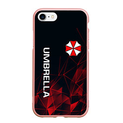 Чехол iPhone 7/8 матовый UMBRELLA CORP, цвет: 3D-светло-розовый