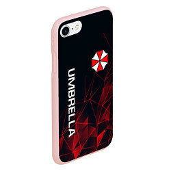 Чехол iPhone 7/8 матовый UMBRELLA CORP, цвет: 3D-светло-розовый — фото 2