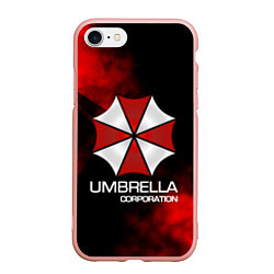 Чехол iPhone 7/8 матовый UMBRELLA CORP, цвет: 3D-светло-розовый